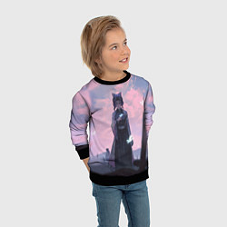 Свитшот детский КЛИНОК РАССЕКАЮЩИЙ ДЕМОНОВ, цвет: 3D-черный — фото 2