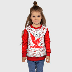 Свитшот детский Deftones, цвет: 3D-красный — фото 2