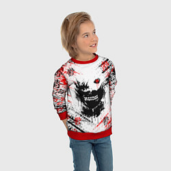 Свитшот детский ТОКИЙСКИЙ ГУЛЬ КЕН КАНЕКИ, цвет: 3D-красный — фото 2