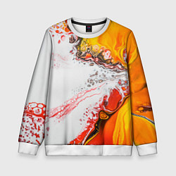 Детский свитшот Рисунок желтой краской