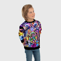 Свитшот детский ONE PIECE ВАН ПИС ПЕРСОНАЖИ, цвет: 3D-черный — фото 2