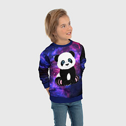 Свитшот детский Space Panda, цвет: 3D-синий — фото 2
