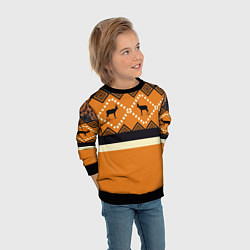 Свитшот детский Африканский Мотив, цвет: 3D-черный — фото 2