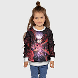 Свитшот детский Магическая битва, цвет: 3D-белый — фото 2