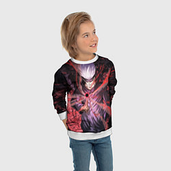 Свитшот детский Магическая битва, цвет: 3D-белый — фото 2
