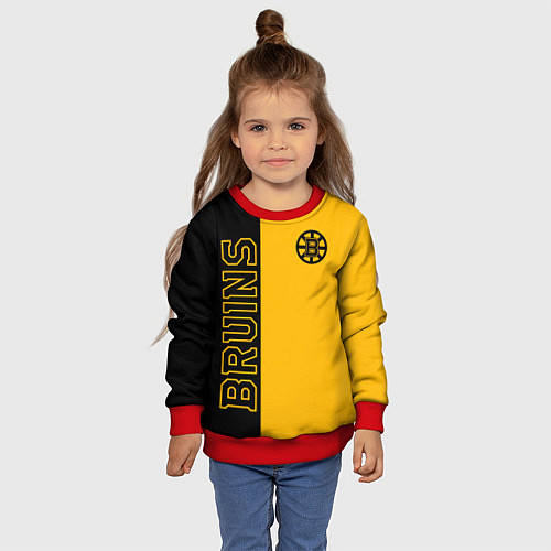 Детский свитшот NHL BOSTON BRUINS / 3D-Красный – фото 4