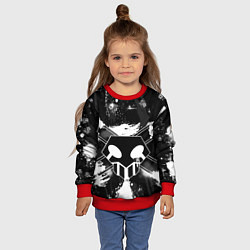 Свитшот детский БЛИЧ ШИНИГАМИ ЛОГО НА СПИНЕ, цвет: 3D-красный — фото 2