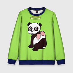 Свитшот детский Святая панда, цвет: 3D-синий