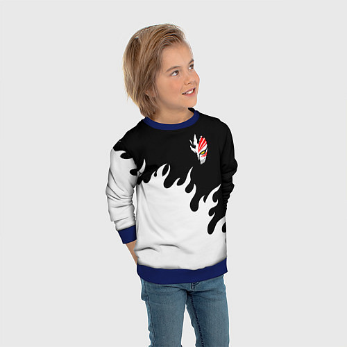 Детский свитшот BLEACH FIRE БЛИЧ ОГОНЬ / 3D-Синий – фото 3