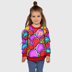 Свитшот детский Happy Easter, цвет: 3D-красный — фото 2