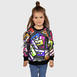 Свитшот детский OLD SCHOOL, цвет: 3D-черный — фото 2