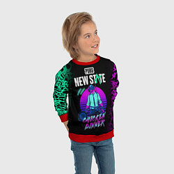 Свитшот детский PUBG NEW STATE ПАБГ НЕОН, цвет: 3D-красный — фото 2
