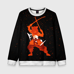 Свитшот детский Иноске Хашибира Kimetsu no Yaiba, цвет: 3D-белый