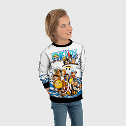 Свитшот детский ONE PIECE ВАН ПИС МОРЕ, цвет: 3D-черный — фото 2