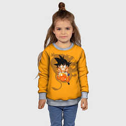 Свитшот детский Kid Goku, цвет: 3D-меланж — фото 2