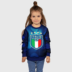 Свитшот детский Сборная Италии, цвет: 3D-синий — фото 2