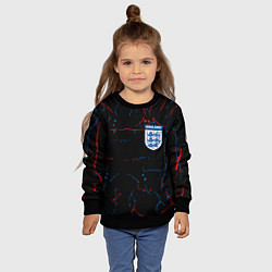 Свитшот детский Сборная Англии, цвет: 3D-черный — фото 2