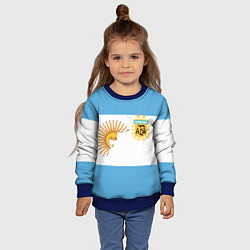 Свитшот детский Сборная Аргентины, цвет: 3D-синий — фото 2