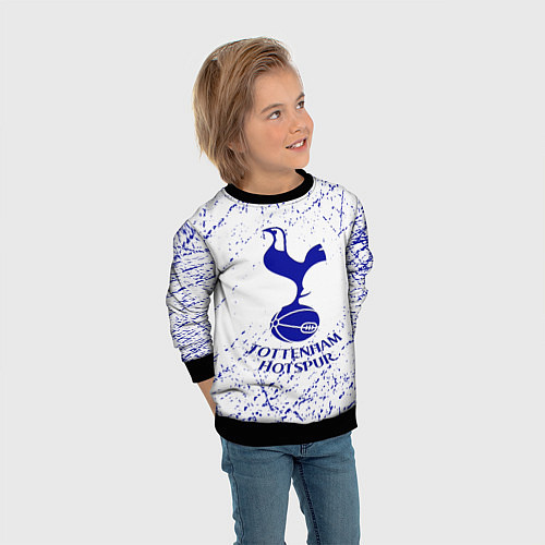 Детский свитшот Tottenham / 3D-Черный – фото 3