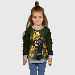 Свитшот детский Cristiano Ronaldo Juventus, цвет: 3D-меланж — фото 2