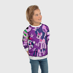 Свитшот детский Twilight Sparkle, цвет: 3D-белый — фото 2