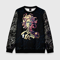 Свитшот детский Горгона YES, цвет: 3D-черный