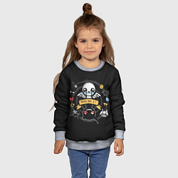 Свитшот детский Who am i, цвет: 3D-меланж — фото 2