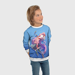 Свитшот детский Истории монстров, цвет: 3D-белый — фото 2