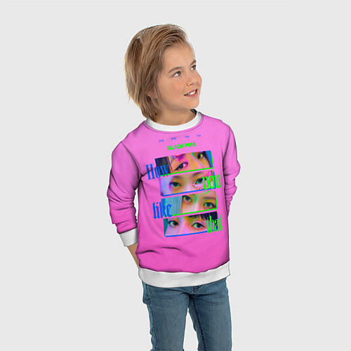 Детский свитшот How you like that / 3D-Белый – фото 3