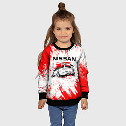 Свитшот детский Nissan, цвет: 3D-черный — фото 2
