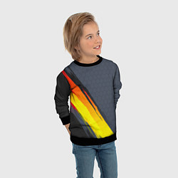 Свитшот детский Gray Yellow Style, цвет: 3D-черный — фото 2