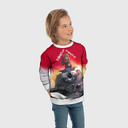 Свитшот детский Girls und Panzer Девушки и танки z, цвет: 3D-белый — фото 2