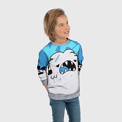 Свитшот детский SK8 the Infinity Скейт Ланги, цвет: 3D-меланж — фото 2