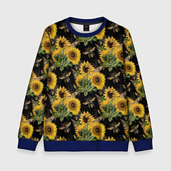 Детский свитшот Fashion Sunflowers and bees