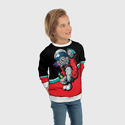 Свитшот детский Граффити, цвет: 3D-белый — фото 2