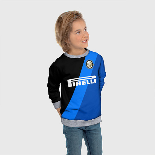 Детский свитшот INTERNATIONAL INTER MILAN / 3D-Меланж – фото 3