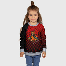 Свитшот детский Самурай, цвет: 3D-меланж — фото 2