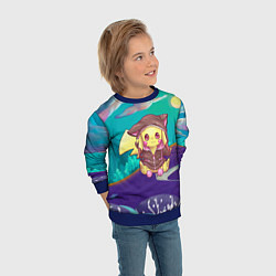 Свитшот детский Покемон в костюме, цвет: 3D-синий — фото 2