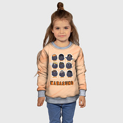 Свитшот детский Вороны школы Карасуно Haikyu!!, цвет: 3D-меланж — фото 2