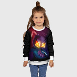 Свитшот детский Витти на темном фоне, цвет: 3D-белый — фото 2