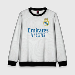 Свитшот детский Реал Мадрид форма 20212022, цвет: 3D-черный