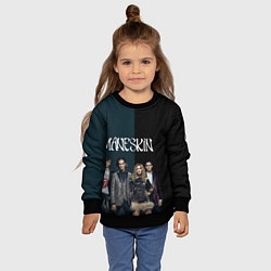 Свитшот детский Maneskin New heroes, цвет: 3D-черный — фото 2