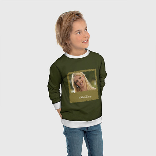 Детский свитшот Free Britney / 3D-Белый – фото 3