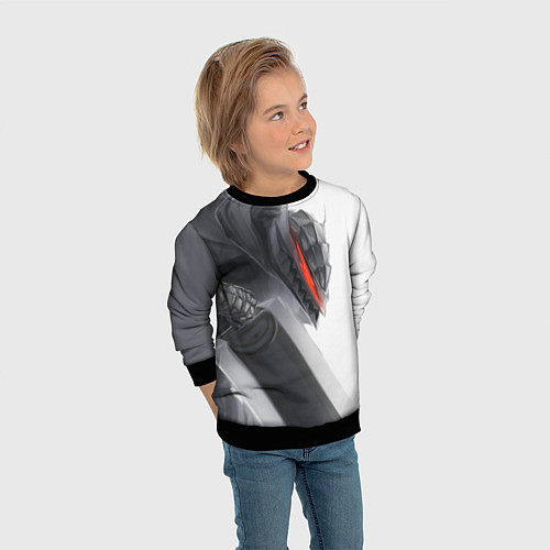 Детский свитшот Anime Berserk / 3D-Черный – фото 3