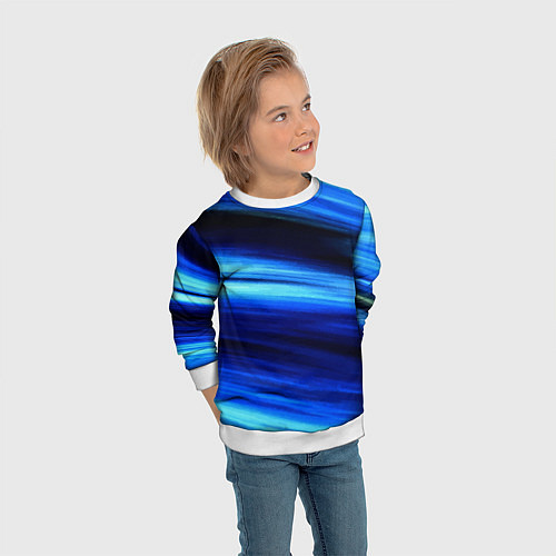 Детский свитшот Морской / 3D-Белый – фото 3