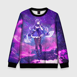 Свитшот детский Genshin Impact Кэ Цин, цвет: 3D-черный