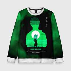 Свитшот детский Ророноа Зоро One Piece, цвет: 3D-белый