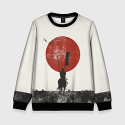 Свитшот детский Самурай на коне, цвет: 3D-черный