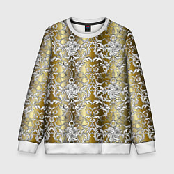 Свитшот детский Versace gold & white, цвет: 3D-белый