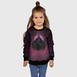 Свитшот детский Ворон охотник, цвет: 3D-черный — фото 2